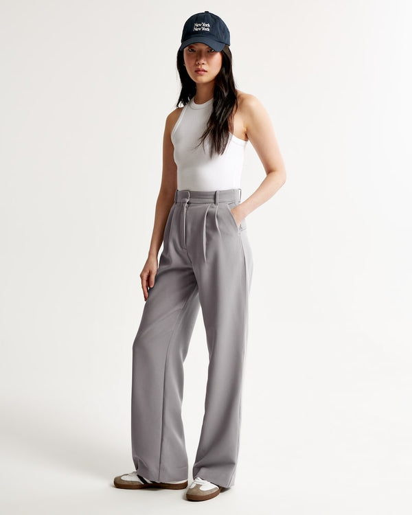 Noa™ | Gray Wide-Leg Trousers