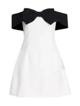 Orla™ | Contrast Bow Mini Dress