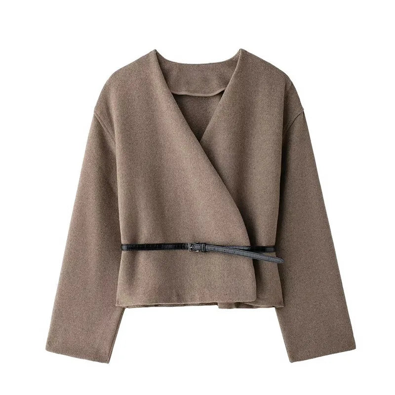 Sienna™ | V-Neck Wool Cardigan