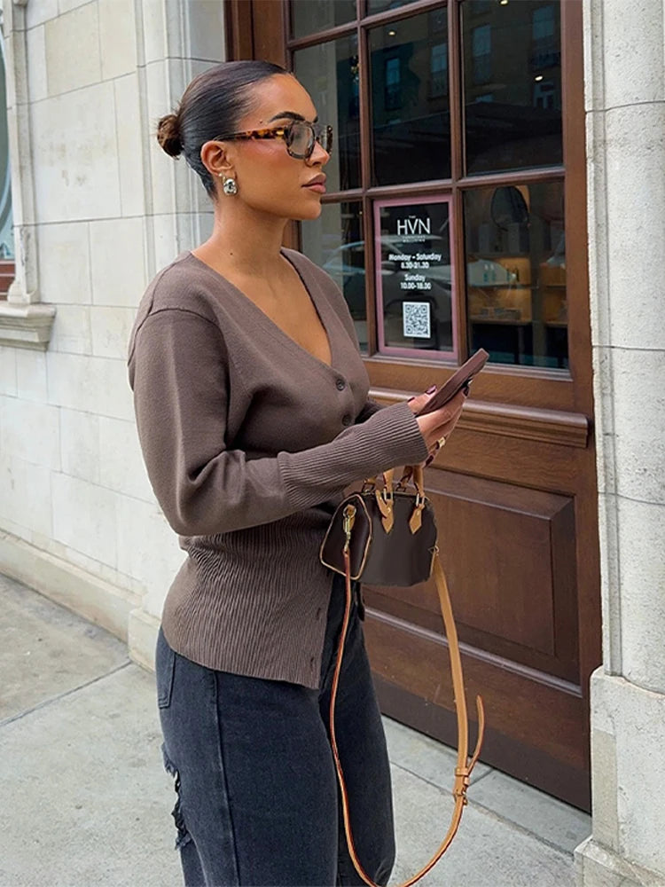 Celeste™ | Slim Knit Cardigan