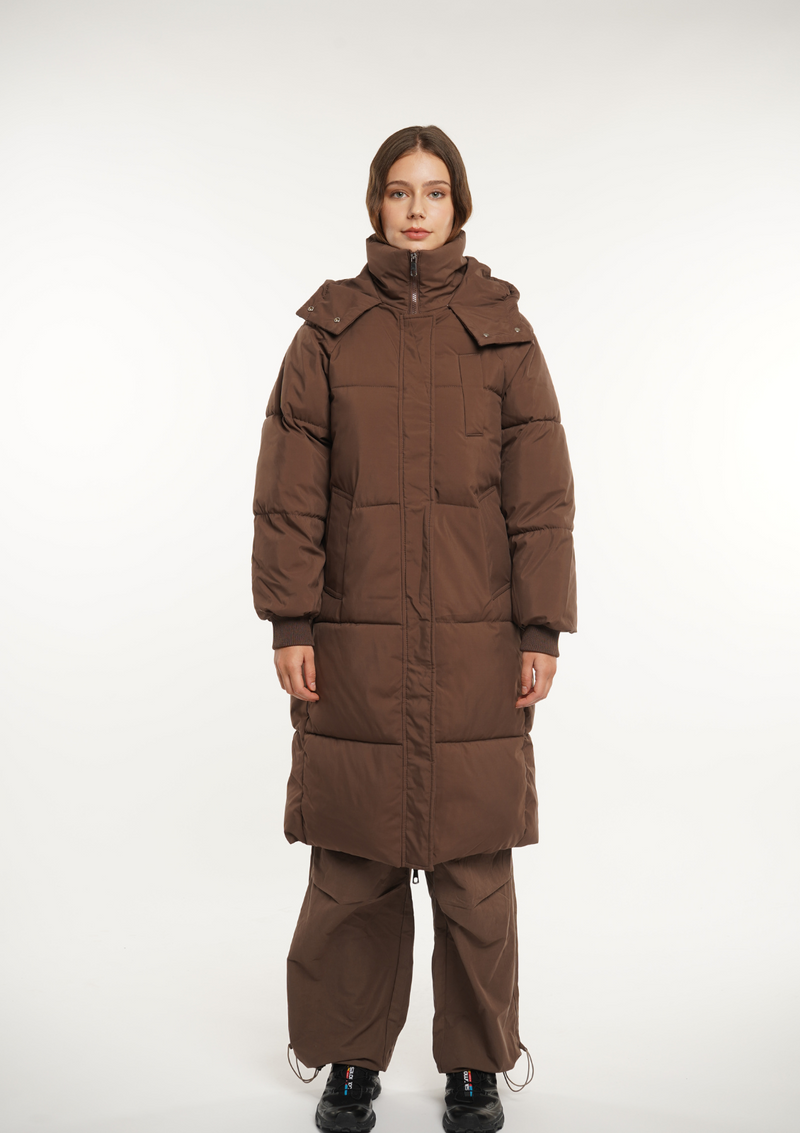 Valentina™ | Luxe Hooded Belted Puffer