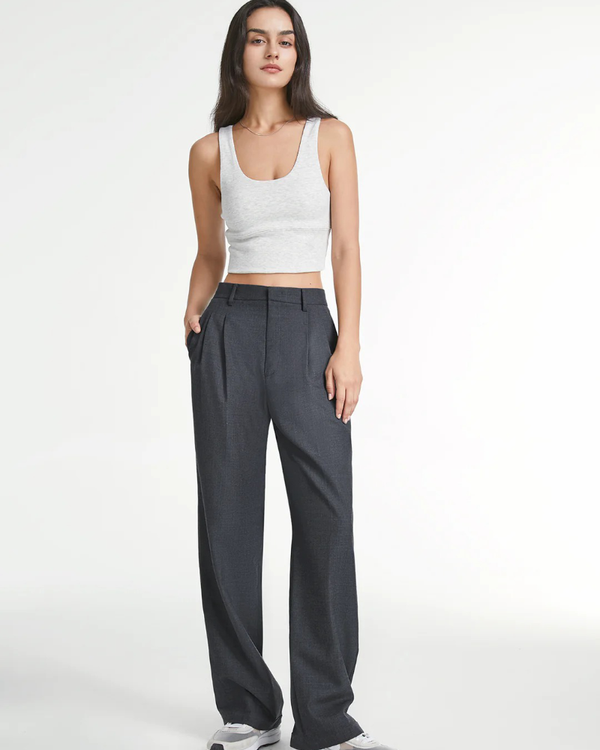 Noa™ | Slate Wide-Leg Trousers