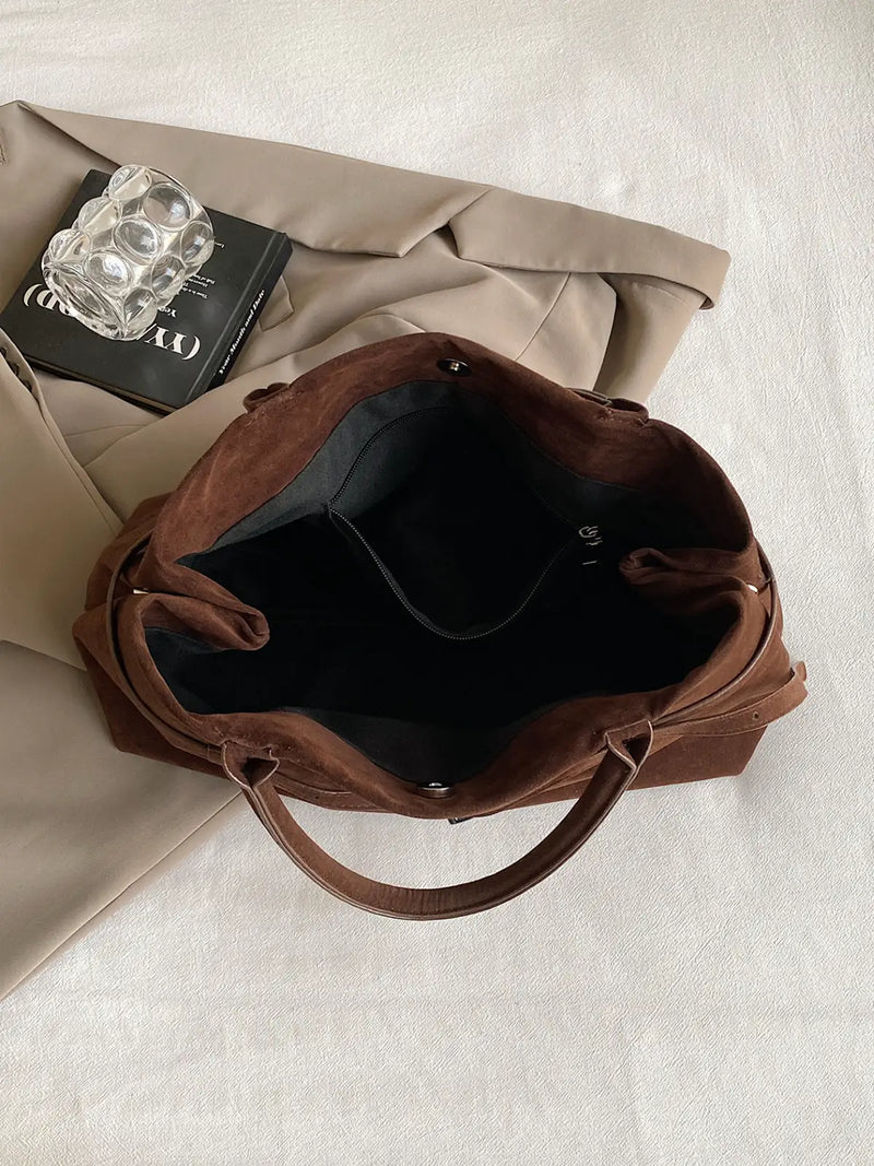 Seraphina™ | Vintage Suede-Effect Handbag