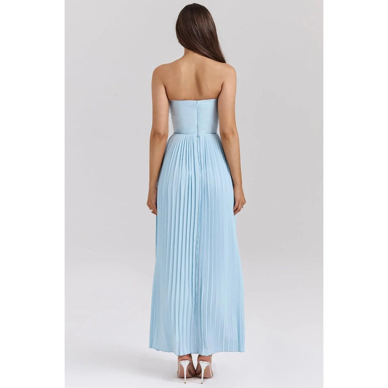 Aurélie™ | Pleated Corset Midi Dress