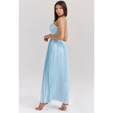 Aurélie™ | Pleated Corset Midi Dress