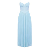 Aurélie™ | Pleated Corset Midi Dress